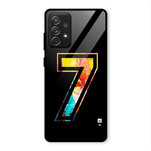 Lucky Number Glass Back Case for Galaxy A72