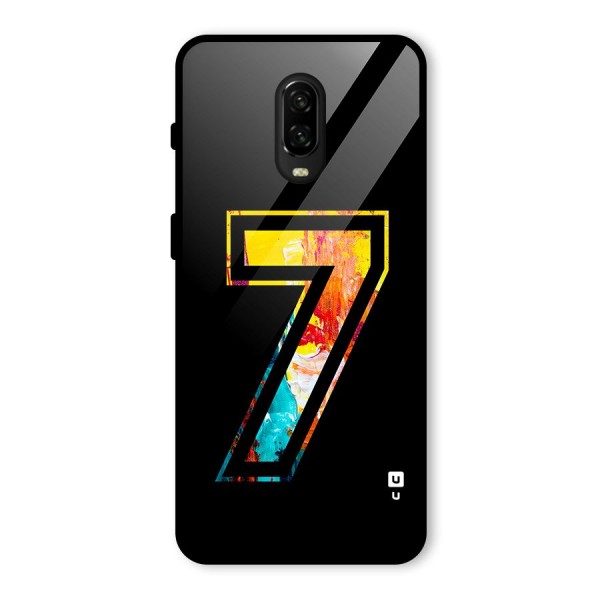 Lucky Number Glass Back Case for OnePlus 6T