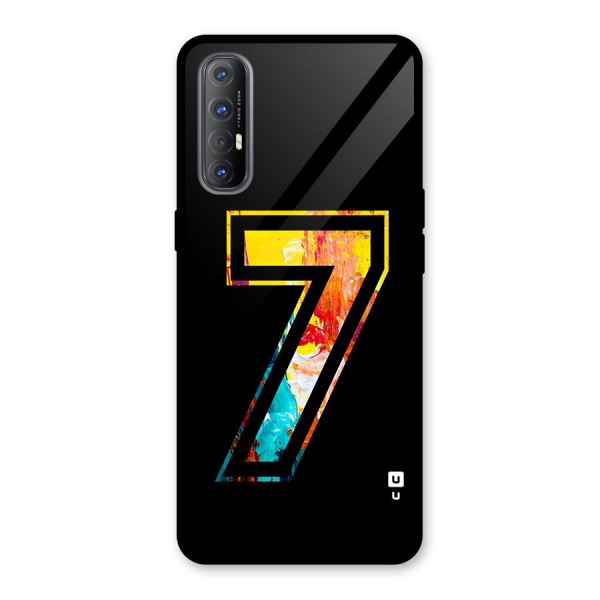 Lucky Number Glass Back Case for Oppo Reno3 Pro