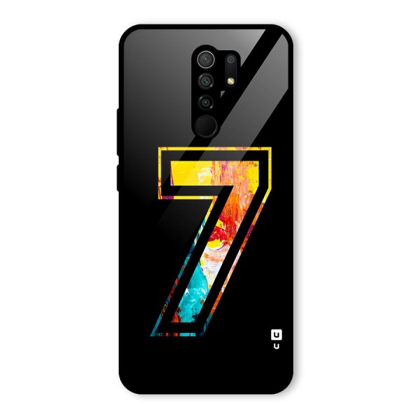 Lucky Number Glass Back Case for Redmi 9 Prime