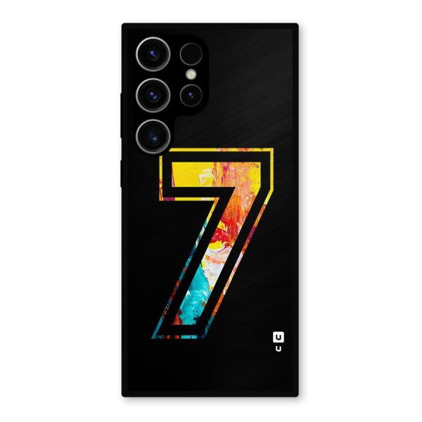 Lucky Number Metal Back Case for Galaxy S23 Ultra