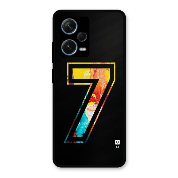 Lucky Number Metal Back Case for Redmi Note 12 Pro Plus 5G
