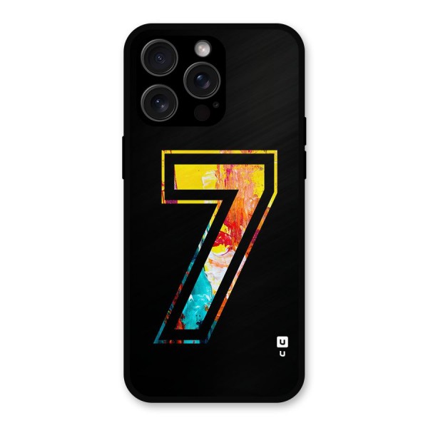 Lucky Number Metal Back Case for iPhone 15 Pro Max