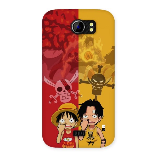Luffy And Ace Back Case for Canvas 2 A110