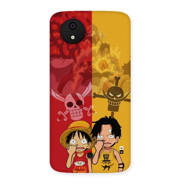 Luffy And Ace Back Case for Canvas A1  AQ4501