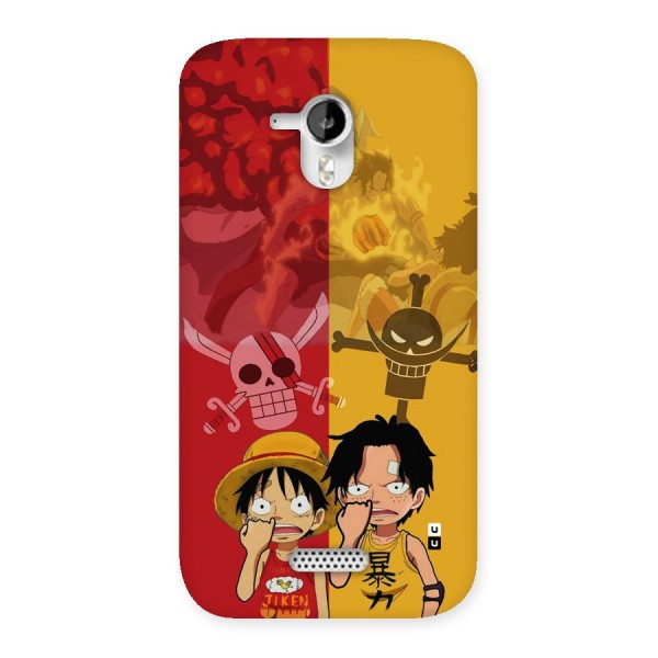 Luffy And Ace Back Case for Canvas HD A116
