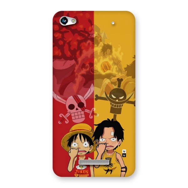 Luffy And Ace Back Case for Canvas Hue 2 A316