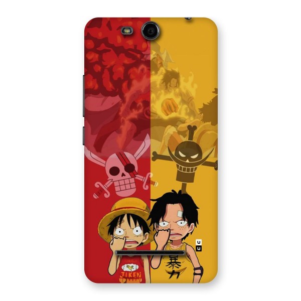 Luffy And Ace Back Case for Canvas Juice 3 Q392