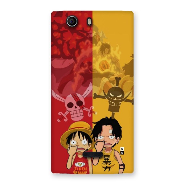 Luffy And Ace Back Case for Canvas Nitro 2 E311