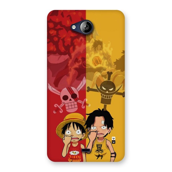 Luffy And Ace Back Case for Canvas Play Q355
