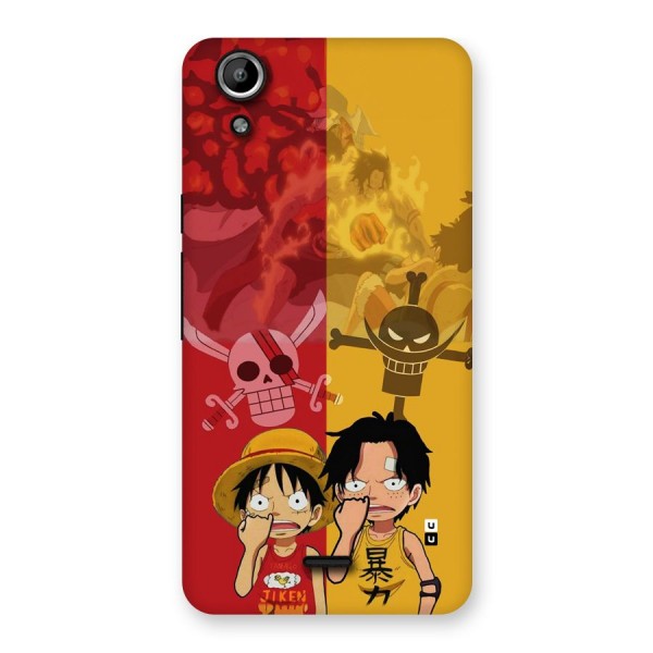 Luffy And Ace Back Case for Canvas Selfie Lens Q345