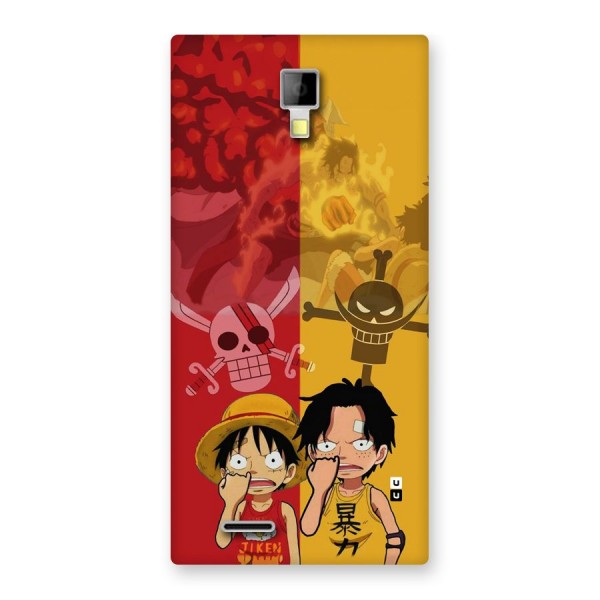 Luffy And Ace Back Case for Canvas Xpress A99