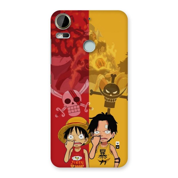 Luffy And Ace Back Case for Desire 10 Pro