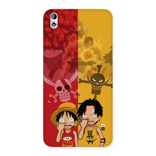 Luffy And Ace Back Case for Desire 816