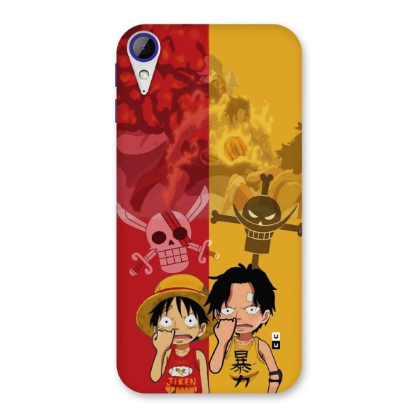 Luffy And Ace Back Case for Desire 830
