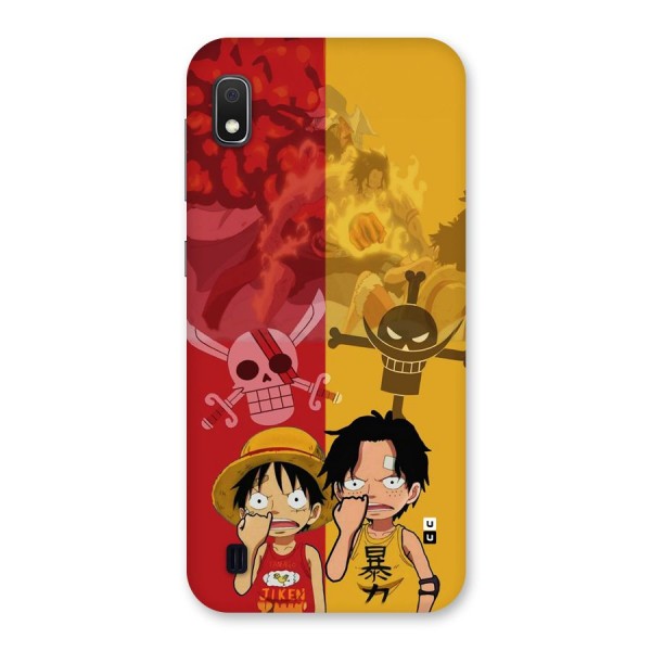 Luffy And Ace Back Case for Galaxy A10