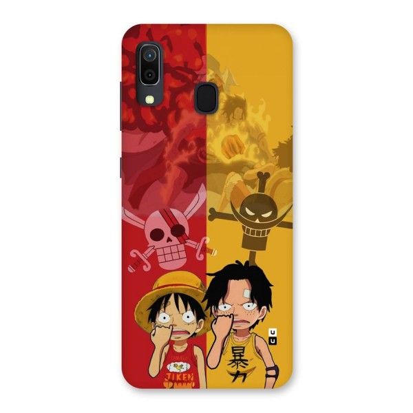Luffy And Ace Back Case for Galaxy A20