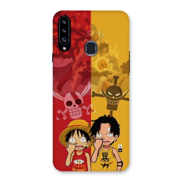 Luffy And Ace Back Case for Galaxy A20s