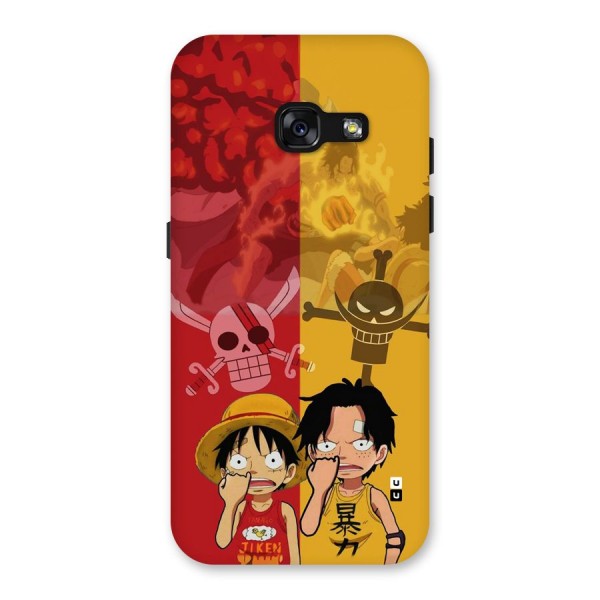 Luffy And Ace Back Case for Galaxy A3 (2017)