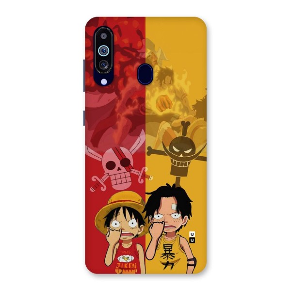Luffy And Ace Back Case for Galaxy A60