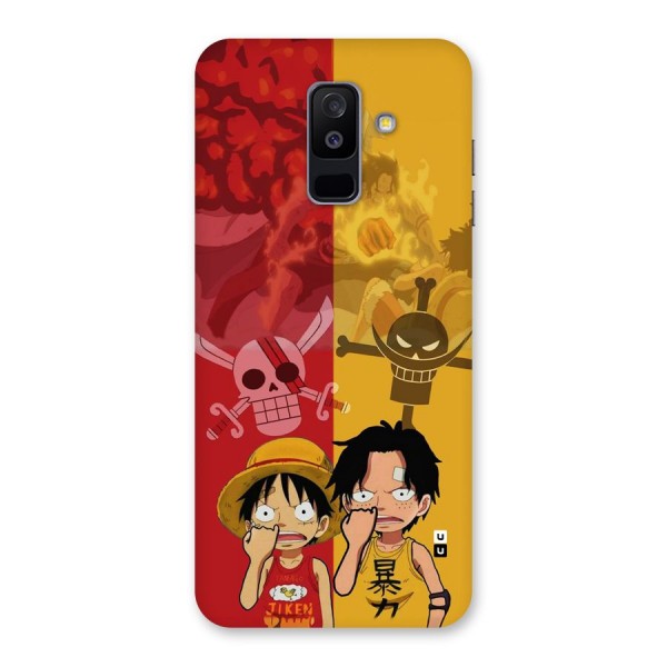 Luffy And Ace Back Case for Galaxy A6 Plus