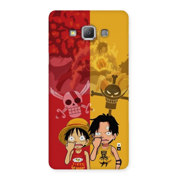 Luffy And Ace Back Case for Galaxy A7