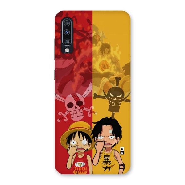 Luffy And Ace Back Case for Galaxy A70