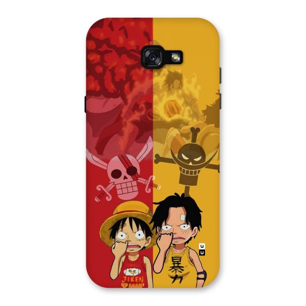 Luffy And Ace Back Case for Galaxy A7 (2017)