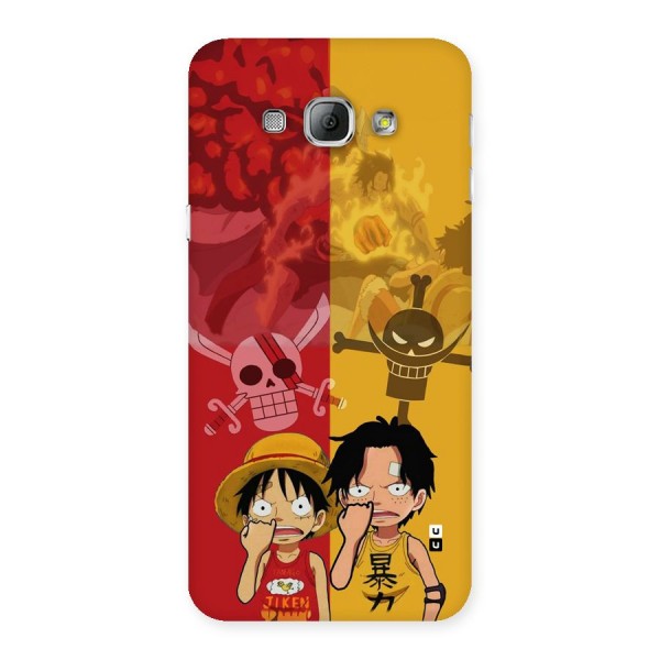 Luffy And Ace Back Case for Galaxy A8