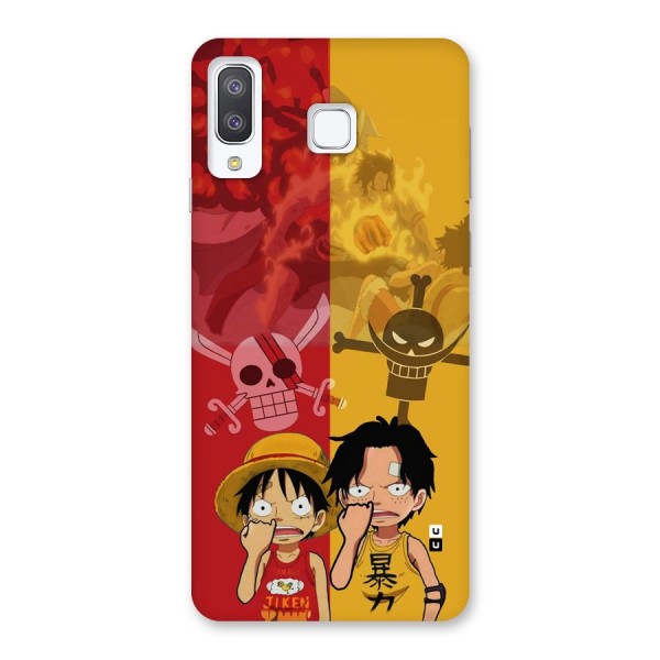 Luffy And Ace Back Case for Galaxy A8 Star
