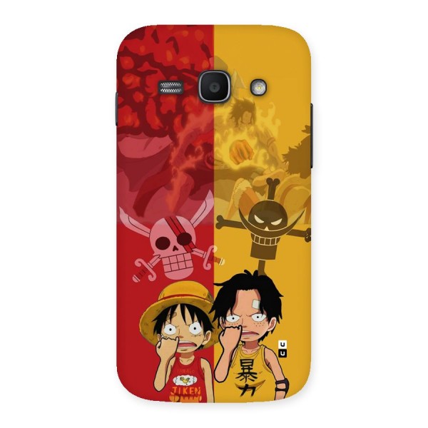 Luffy And Ace Back Case for Galaxy Ace3