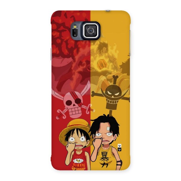Luffy And Ace Back Case for Galaxy Alpha