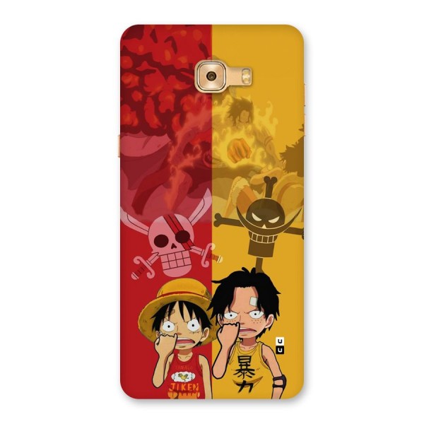 Luffy And Ace Back Case for Galaxy C9 Pro