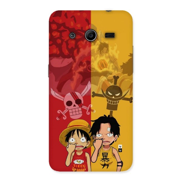 Luffy And Ace Back Case for Galaxy Core 2