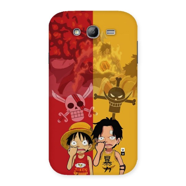 Luffy And Ace Back Case for Galaxy Grand