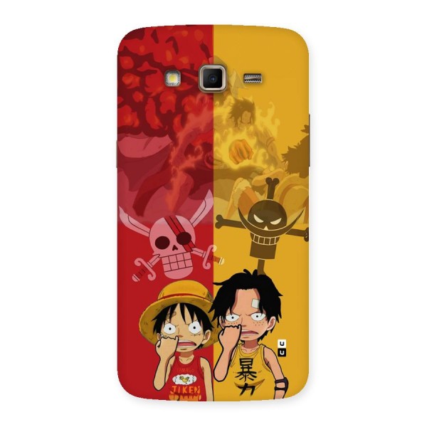 Luffy And Ace Back Case for Galaxy Grand 2