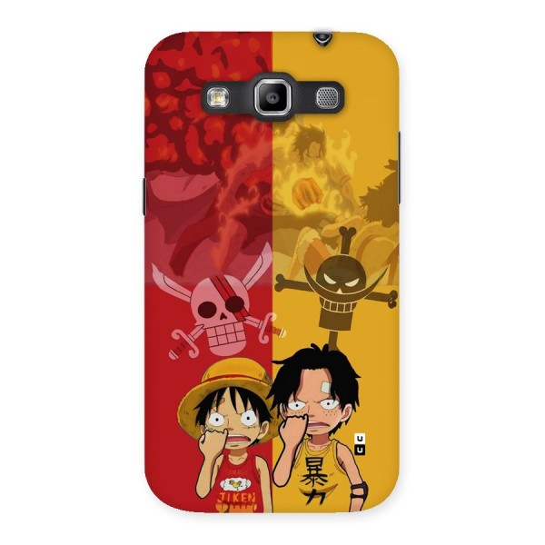 Luffy And Ace Back Case for Galaxy Grand Quattro