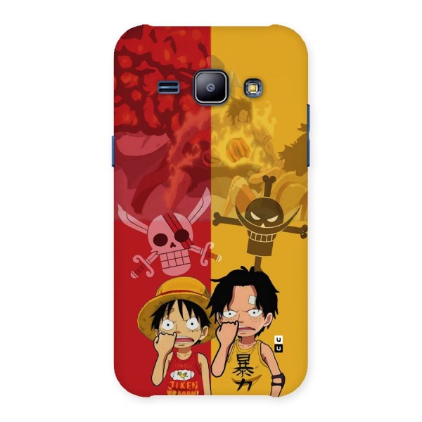 Luffy And Ace Back Case for Galaxy J1