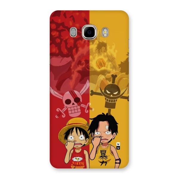 Luffy And Ace Back Case for Galaxy J7 2016