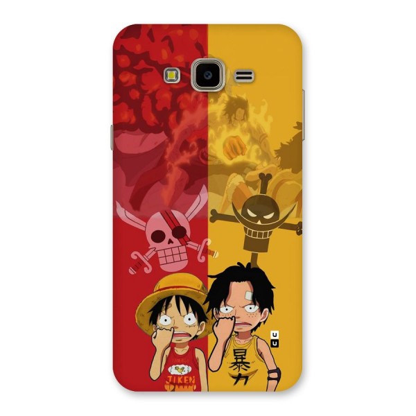 Luffy And Ace Back Case for Galaxy J7 Nxt