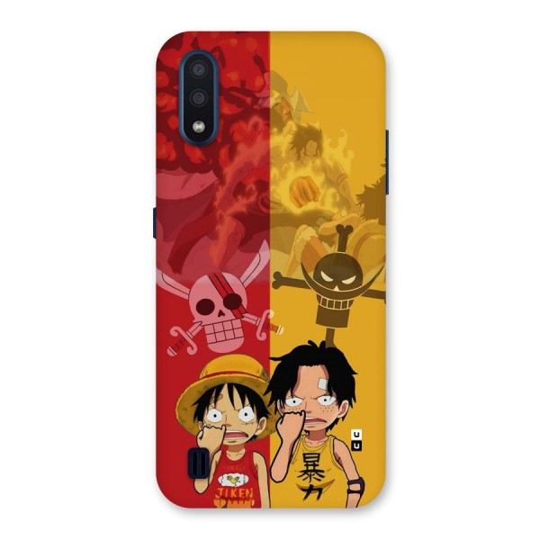 Luffy And Ace Back Case for Galaxy M01