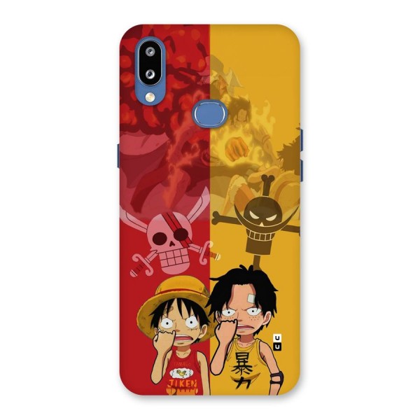 Luffy And Ace Back Case for Galaxy M01s