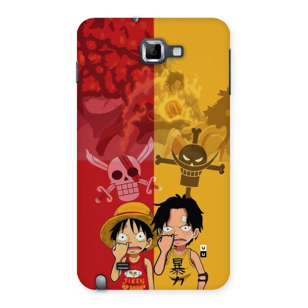 Luffy And Ace Back Case for Galaxy Note