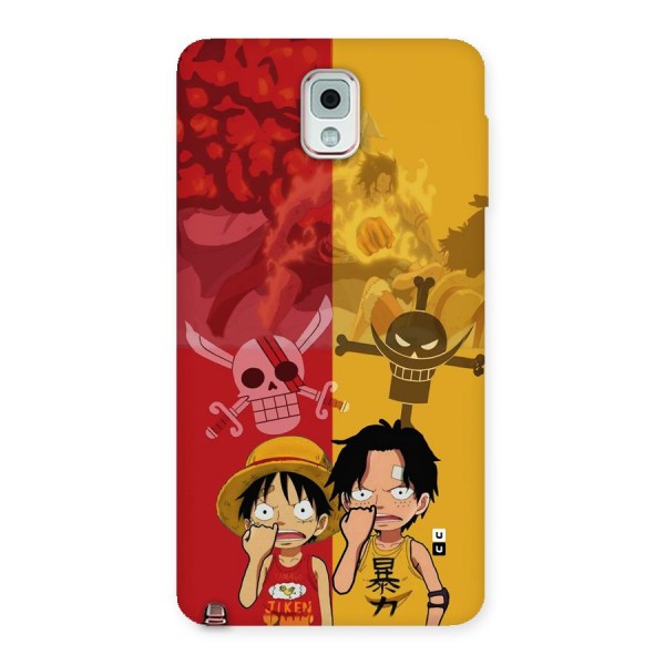 Luffy And Ace Back Case for Galaxy Note 3