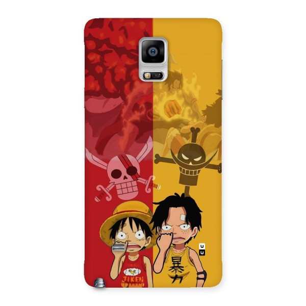 Luffy And Ace Back Case for Galaxy Note 4
