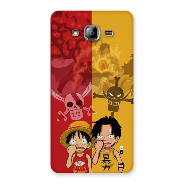Luffy And Ace Back Case for Galaxy On5