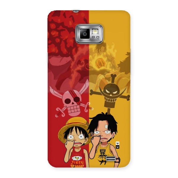 Luffy And Ace Back Case for Galaxy S2