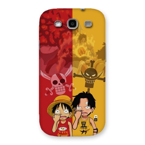 Luffy And Ace Back Case for Galaxy S3