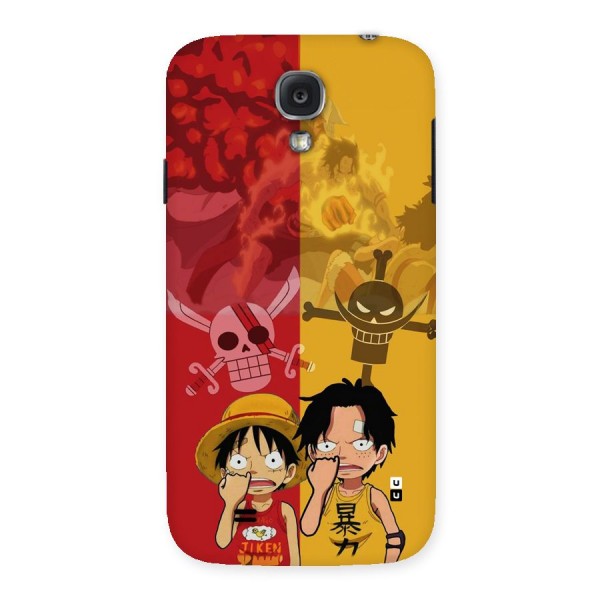 Luffy And Ace Back Case for Galaxy S4