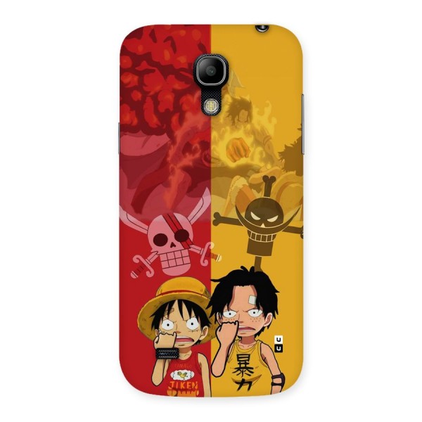 Luffy And Ace Back Case for Galaxy S4 Mini